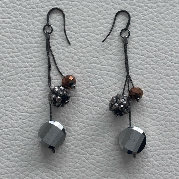 Anthropologie Sparkling Drop Earrings - Picture 2 of 2